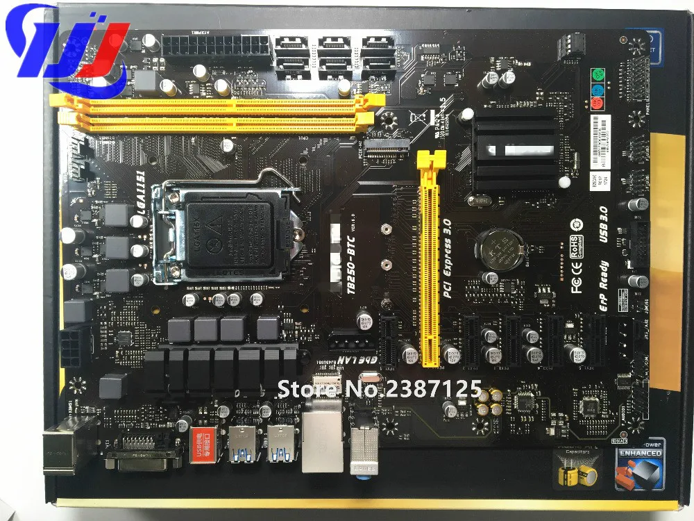6 PCIe для Biostar TB250 BTC 1151 DDR4 добыча доска (альтернатива H81 btc Pro TB85 H81A)|board|board board |