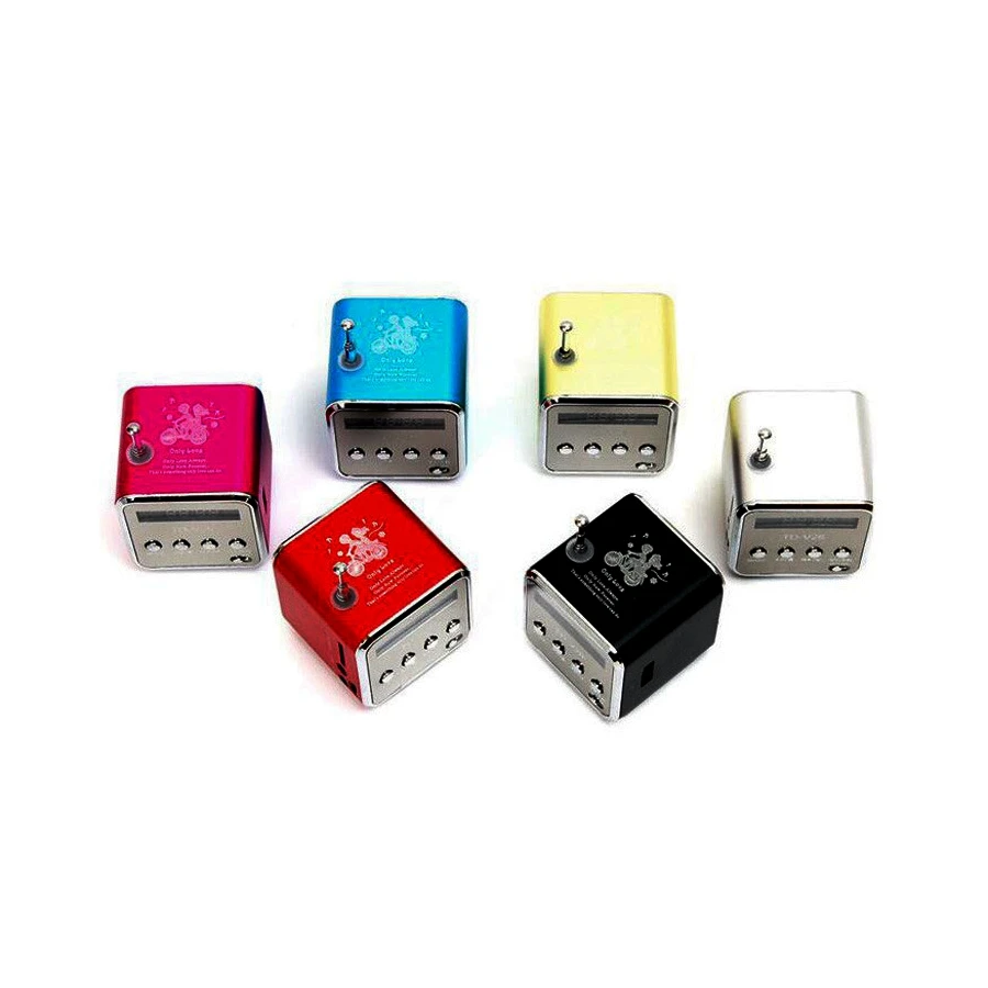 TD-V26 Portable Mini Speakers USB MP3 Audio Music Playing FM Radio Micro SD With Digital LCD Display Speaker Hot Sale | Электроника