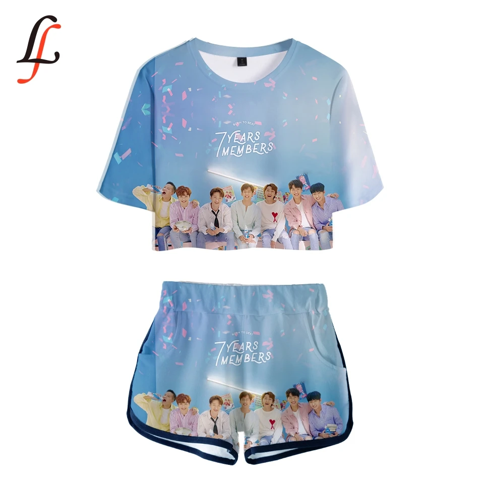 Modis хит продаж сексуальные комплекты из двух предметов мягкая футболка и