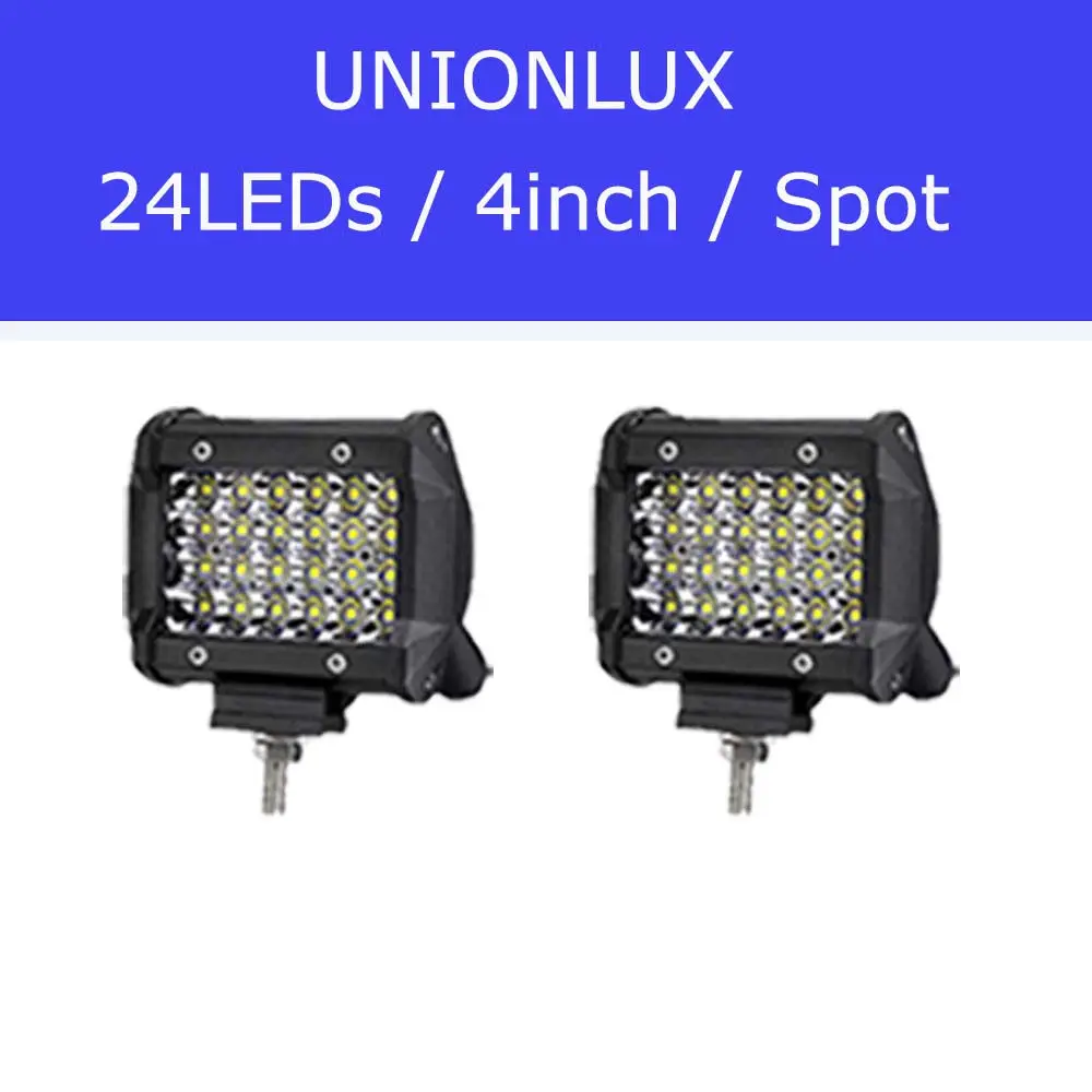 2pcs 4in Spot 4Row 4-36 дюймов светодиодный рабочий светильник 20 дюймов светодиодный светильник для грузовика лодки внедорожный светильник ing 4WD 4x4 трактор ATV водительский светильник s 12V 24V - Цвет: 2pcs 4in Spot