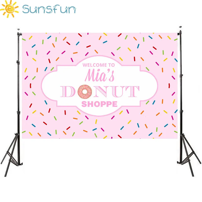 Sunsfun фон для вечерние съемки вечеринки в виде пончика фотосъемки детей честь Дня