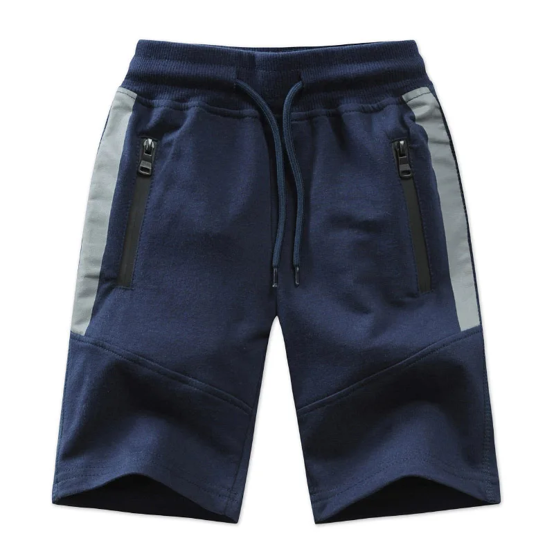 navy blue Летняя детская одежда, шорты для мальчиков, повседневные трикотажные хлопковые спортивные шорты для мальчиков-подростков, BC569 - Цвет: navy blue