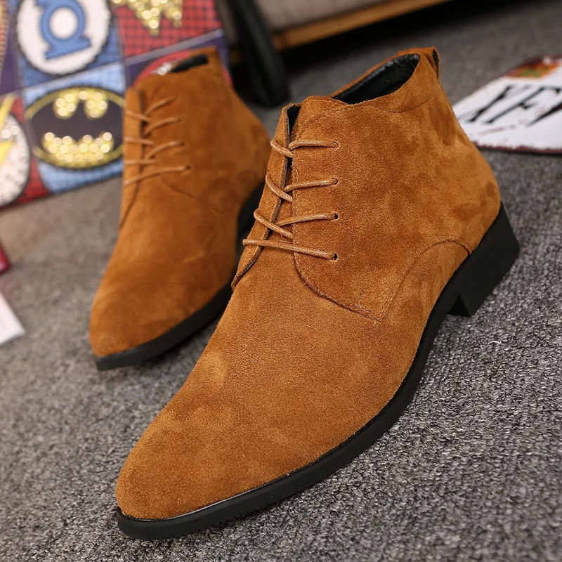 Genuine Leather Men Boots Autumn Winter Ankle Fashion Footwear Lace Up Shoes High Quality Vintage |