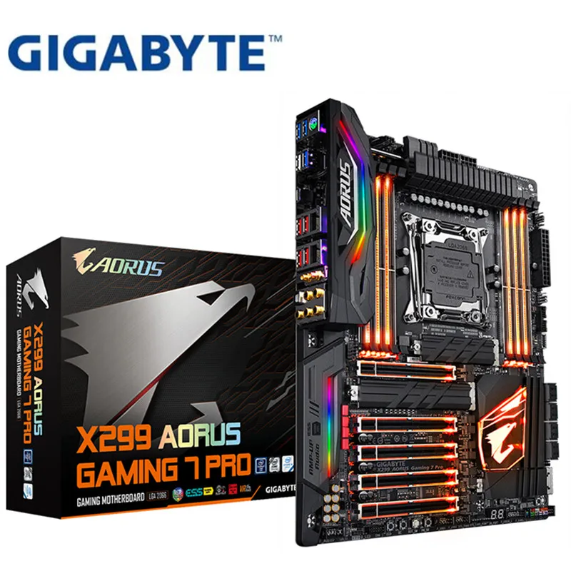 Фото Для Gigabyte GA X299 AORUS GAMING 7 PRO оригинальная новая материнская плата - купить