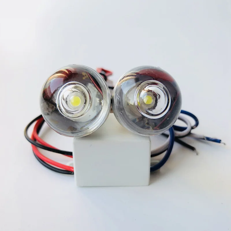 12v Мини орлиные глаз Led мотоцикла дальнего света вспышки светильник DRL Дневной Бег