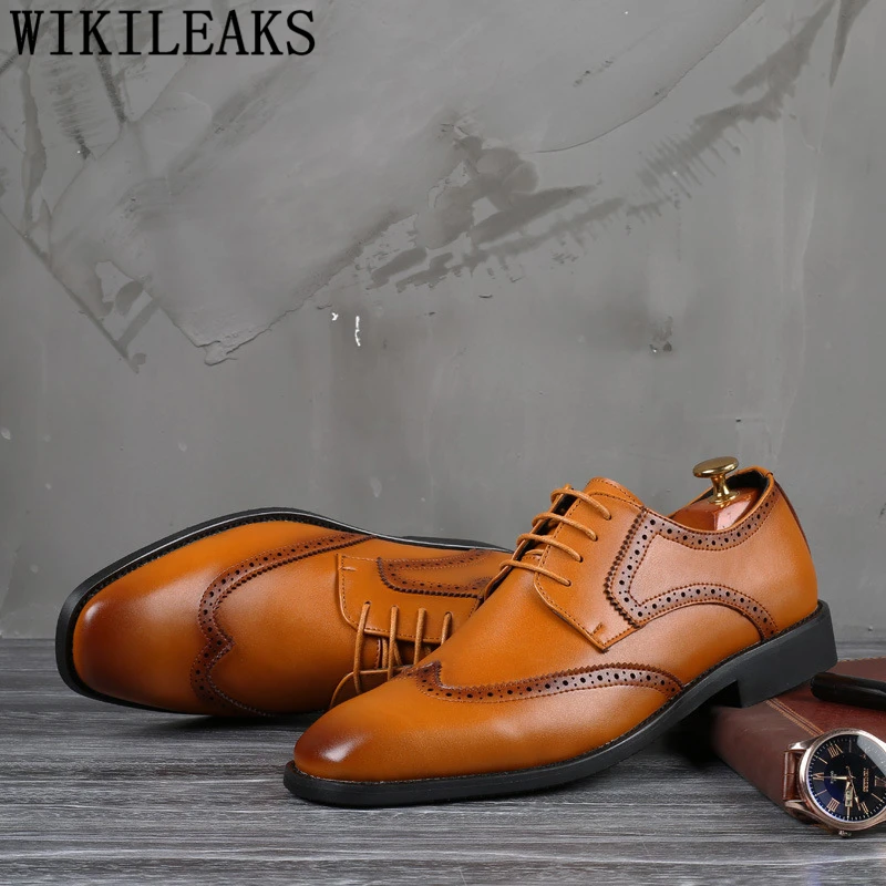 В итальянском стиле фирменная дизайнерская обувь Для мужчин Zapatos De Hombre Vestir