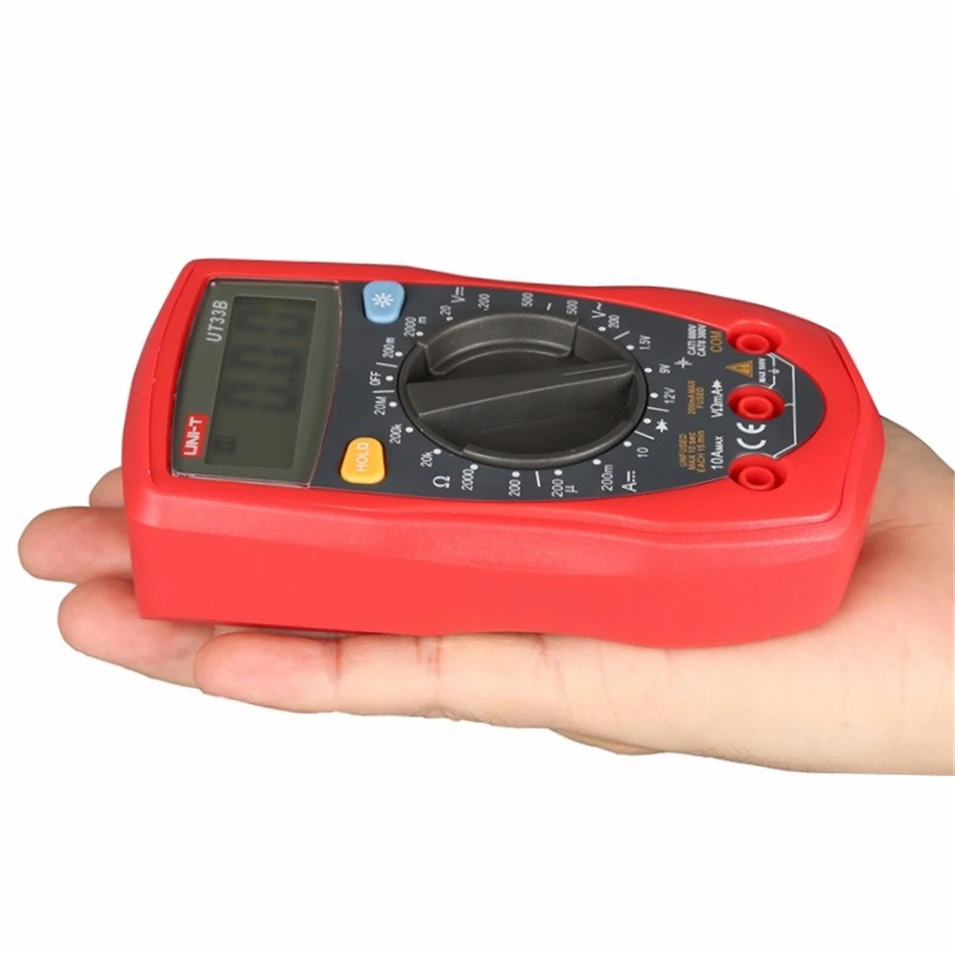 UNI T UT33B palm Размеры AC/DC Напряжение постоянного тока сопротивление Цифровой