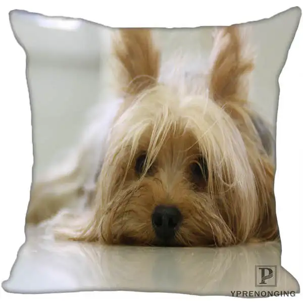 Square Pillowcases Заказная декоративная наволочка Йоркширский терьер квадратная Наволочка на молнии лучший подарок 35X35,40x40,45x45 см(одна сторона) 180516-18 - Цвет: Square Pillowcases