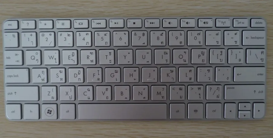 Бесплатная доставка компьютерной клавиатуры ноутбука для HP Mini 210 2000 серебро с