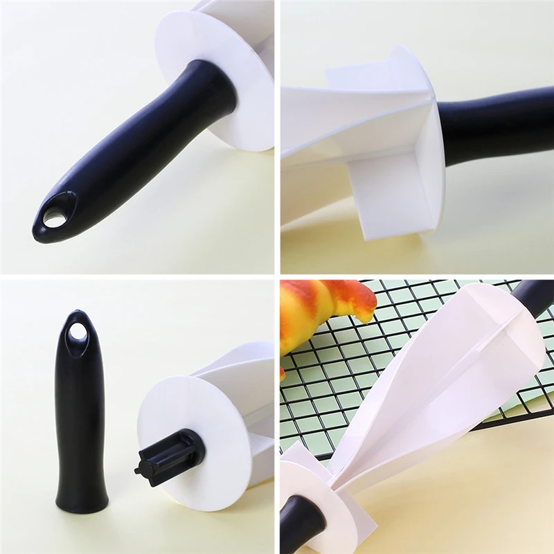 Aomily DIY круассан для хлеба роликовые булавки помадка резак тиснение набор