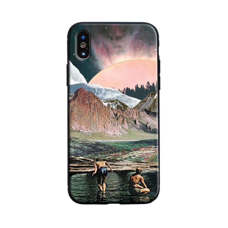 3 soft case Винтажный художественный эстетический ТПУ Мягкий силиконовый чехол для телефона чехол для iPhone 5S 6 6s 7 8 Plus X XR XS MAX 11 pro max - Цвет: 3 soft case