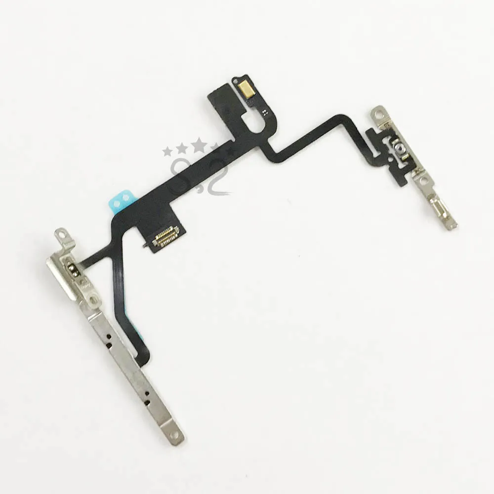Бесшумный контроль для iPhone 5, 5S, 6, 6 p, 6 S, 7, 7, 8, 8 p, se, выключатель питания, фонарик с плоским кабелем, пусковой механизм