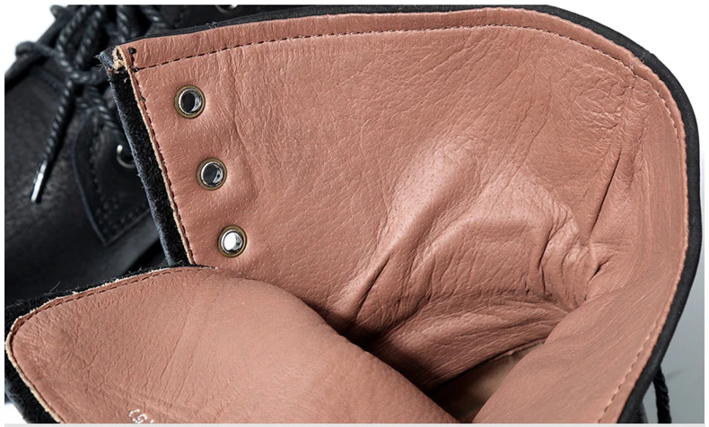 British style Men boots Luxury Vintage Military boots Genuine leather Tooling shoes Motorcycle boots botas hombre 02A