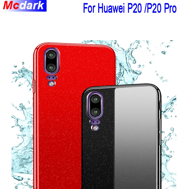 Mcdark для huawei P20 Pro Жесткий Пластик случая протектора Crystal Задняя крышка телефона
