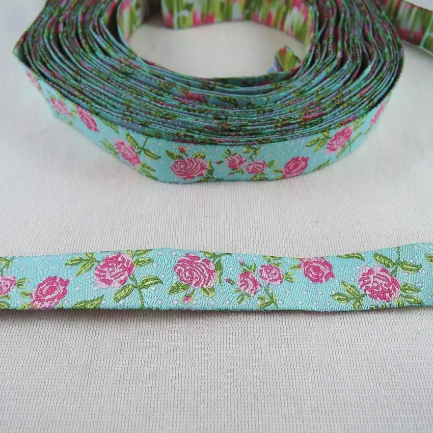 5/8 '(16 mmx5yards) цветки сливы тюльпаны розы тканые полиэстер Жаккардовая лента собака цепи аксессуары для ванной комнаты с ловкость для ошейник для собак