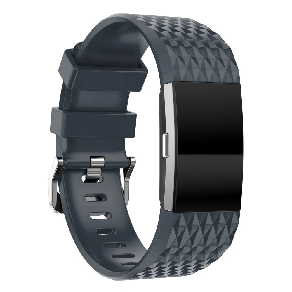 3D Силиконовые Замена ремни для браслета FitBit Charge 2 Смарт часы браслет для браслета FitBit Charge 2 ремешок для Fibit