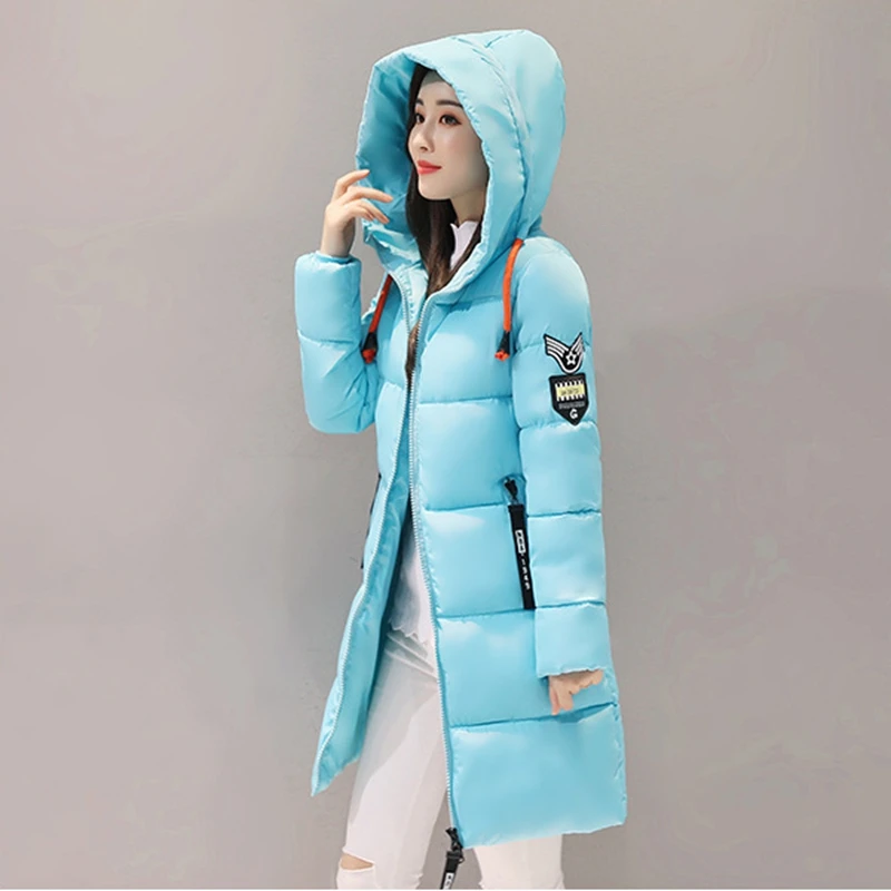 Куртка женская осенне-зимняя хлопковая с капюшоном 3XL ZL637 2018 | Женская одежда