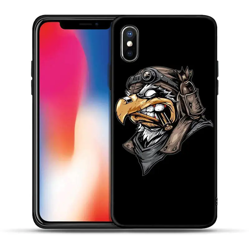Крутой лев тигр Обезьяна Животное черный чехол ТПУ для iPhone X XR XS Max 8 7 6 6S Plus 5 5S SE Силиконовая задняя крышка Coque Fundas Etui - Цвет: H1253