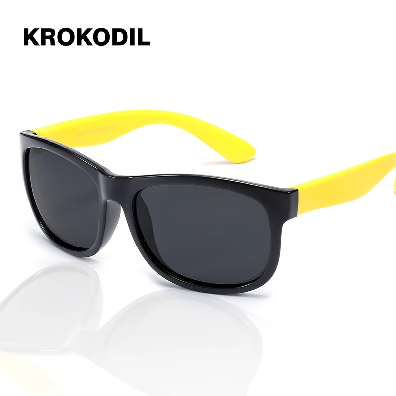 Солнцезащитные очки для мальчиков и девочек с силиконовым покрытием защитой от