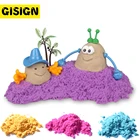Забавные магические игрушки с песком, глиняные цветные мягкие динамические песочные игрушки для помещения, развивающие игрушки для детей