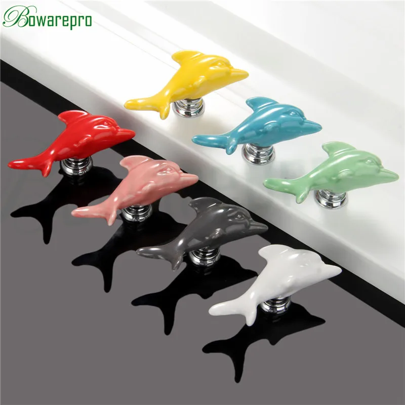 Ручки bowarepro для шкафа керамическая ручка дверная с одним отверстием дельфина