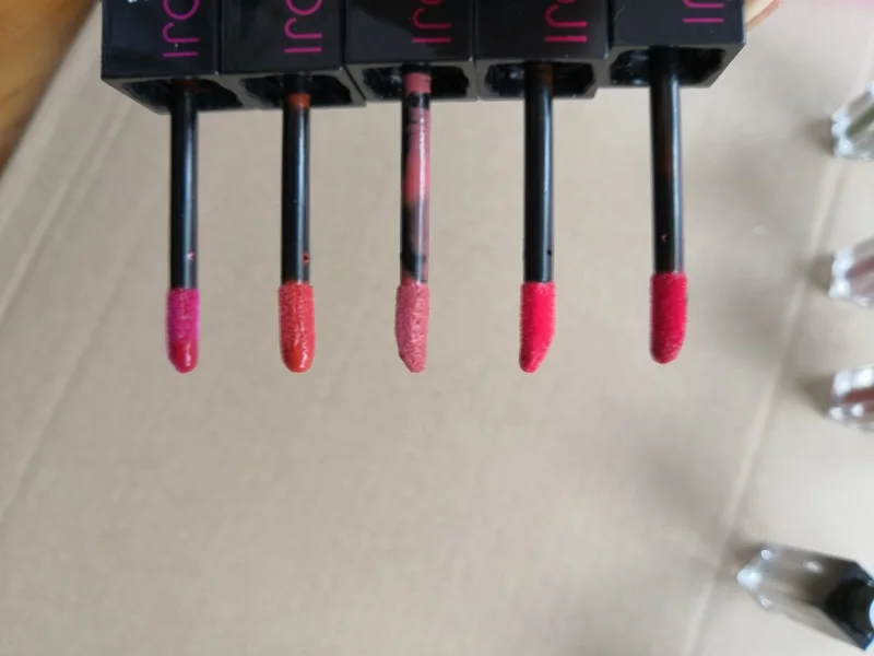 Новые hudamoji beauty матовые и металлические расплавленные тени для век Макияж для губ Косметические Тени Блеск для губ, жидкая помада 5 шт. наборы 10 с