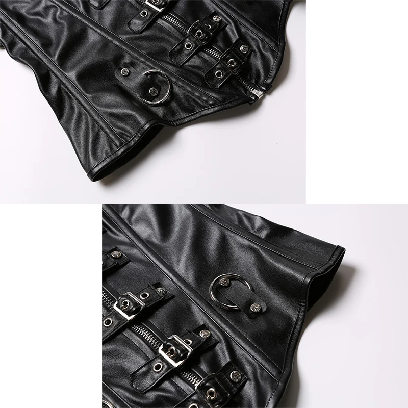 New Fashion Lady Corset Top Plus Size Overbust Leather Waist Cincher Bustier Halloween Dress Bar bustiers corselet sexy lingerie | Женская