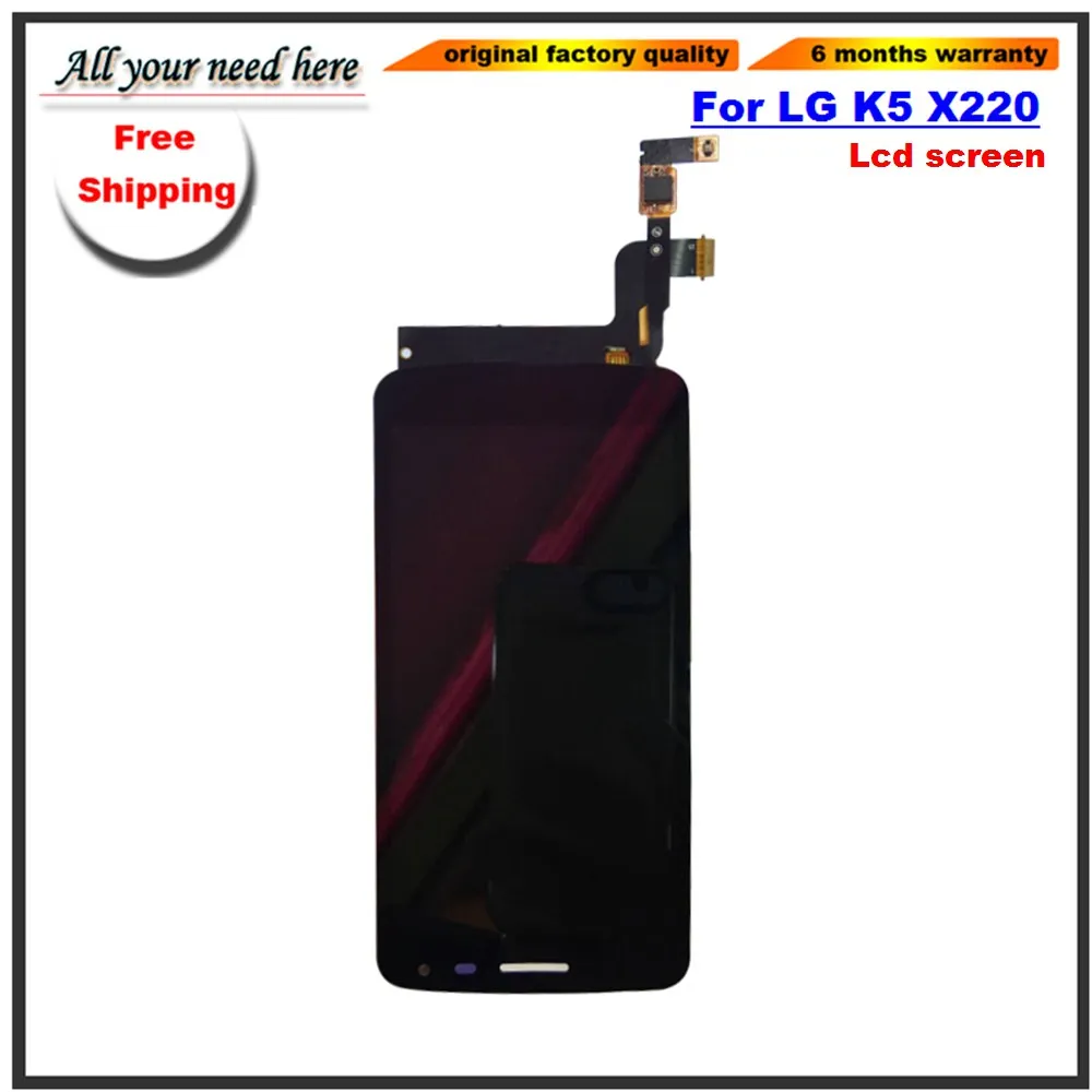 5 0 &quotчерный для LG K серии K5 X220 X220MB X220DS ЖК-дисплей кодирующий преобразователь