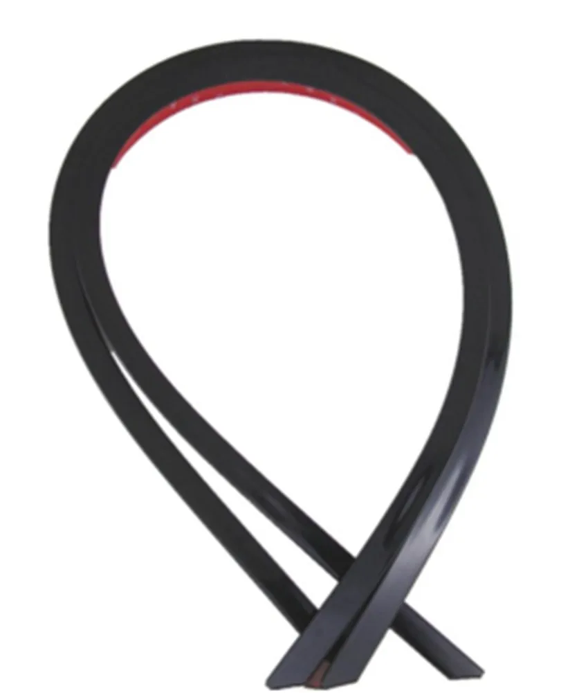 two pcs black Автомобильное крыло 2pc117cm вспышка колеса брови протектор губы колесо-арка отделка для Mtsubishi Lancer 10 9 x EX ASX GT - Цвет: two pcs black