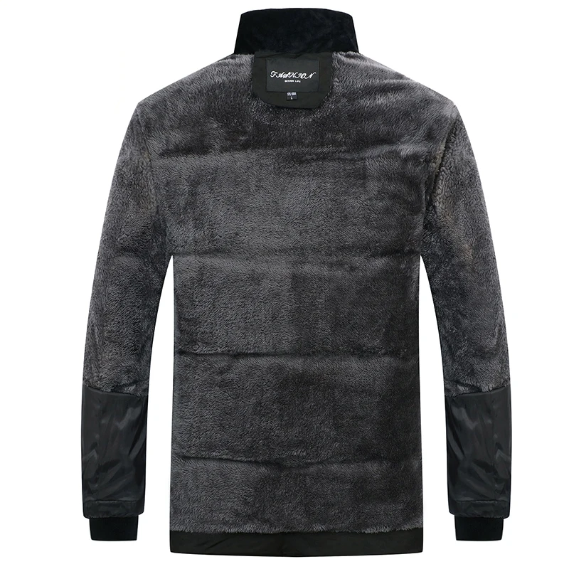 Мужское зимнее пальто/Черный пуховик теплый мужской парка верхняя одежда с