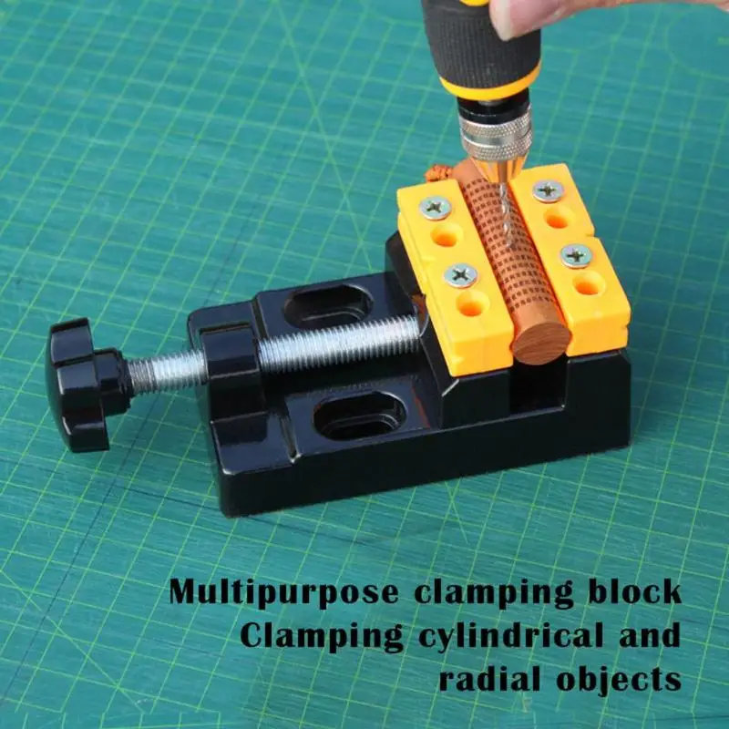 57mm Adjustable Mini Jaw Bench Clamp Drill Press Fixed Table Vise Woodworking Tools