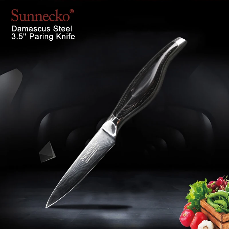 SUNNECKO 2 шт. Кухня набор ножей из дамасской стали 6 5 &quotпринадлежности для шеф повара