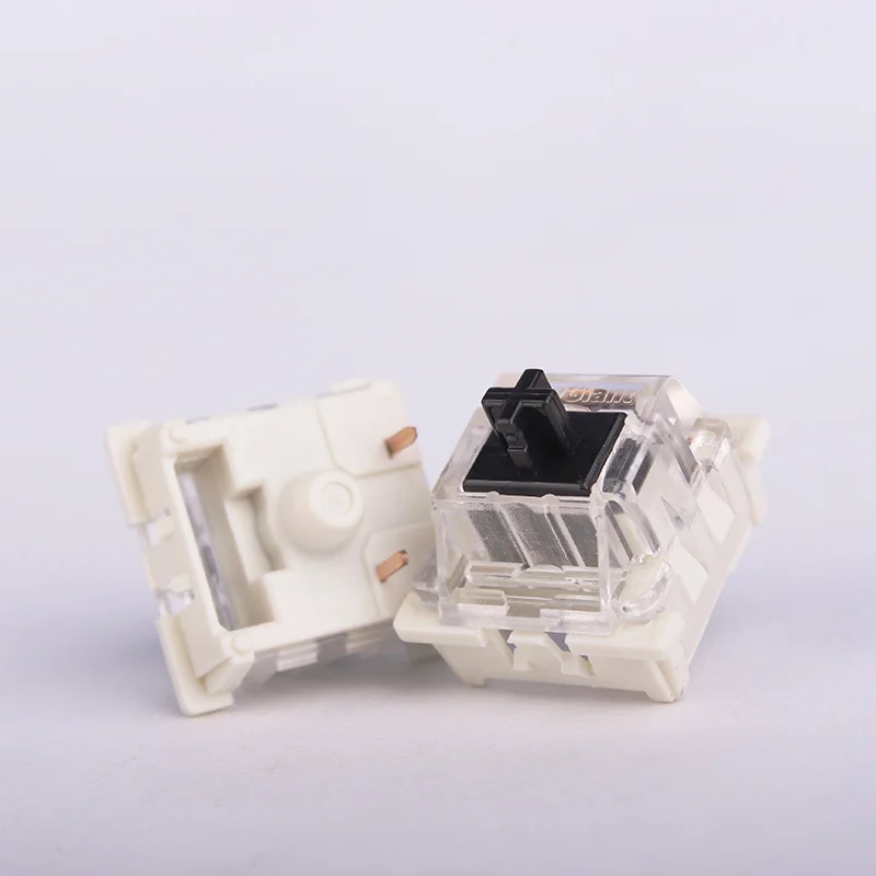 Black Switch 1 шт. оригинальная механическая клавиатура NewGiant Mx 3 Pin, прозрачный пыленепроницаемый черный коричневый синий красный осевой переключатель для Cherry Mx - Цвет: Black Switch