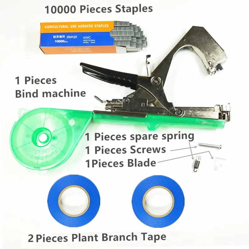 A5 Set as picture Tapetool Tapener для завязывания лент машина для обвязки овощей и сада инструмент A5~ A10 Опциональная упаковка для обвязки овощей - Цвет: A5 Set as picture