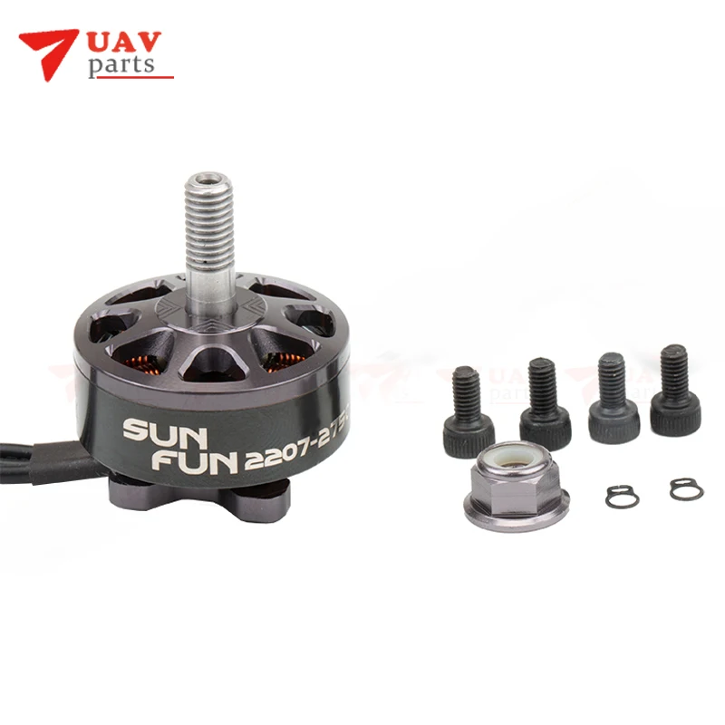4 шт./лот/DYS SUN FUN 2207 1750KV 2400KV 2750KV CW резьба FPV гоночный бесщеточный двигатель для радиоуправляемого дрона квадрокоптера запасные части