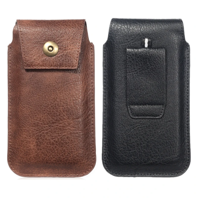 Men Waist Pack Leahter Universal Bag Phone Pouch for iphone XR XS MAX xiaomi redmi 5 6 7 8 Outdoor Belt Purse | Мобильные телефоны