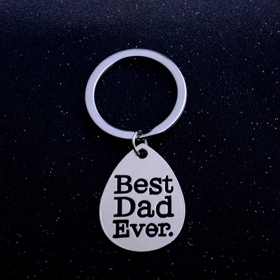 Best Dad Ever Семья брелок мама папа бабушка бабуля брелок подарки Key Holder люблю тебя больше брелок отца день матери подарки изделия - Цвет: Best Dad Ever
