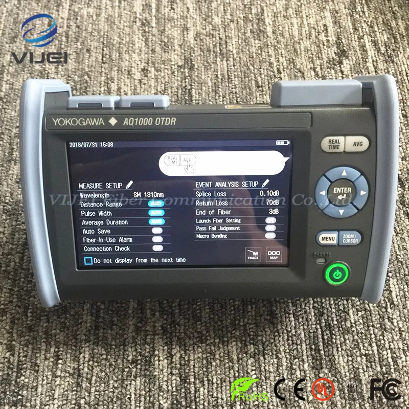 Оригинальный простой и оптический рефлектометр Yokogawa AQ1000 времени 1310/32/30 нм дБ