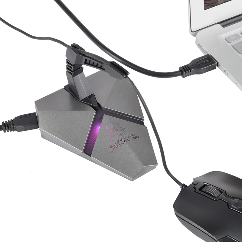 Многофункциональный алюминиевый светодиодный USB 3,0 концентратор разветвитель порт/Micro SD кард-ридер/зарядное устройство/мышь Кабельный органайзер 5 Гбит/с высокая скорость