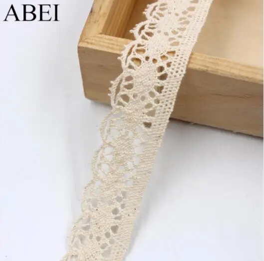 width 2.5cm 10 ярдов/партия, вязаное хлопковое кружевное украшение лентами, для одежды, сделай сам, занавеска для дома, хлопковая ткань, для свадьбы, скрапбукинга, украшения - Цвет: width 2.5cm