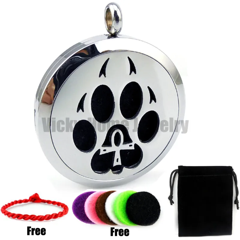 С цепочкой подарок лапой Дизайн (30 мм) Эфирное Масла диффузор медальон с колодки