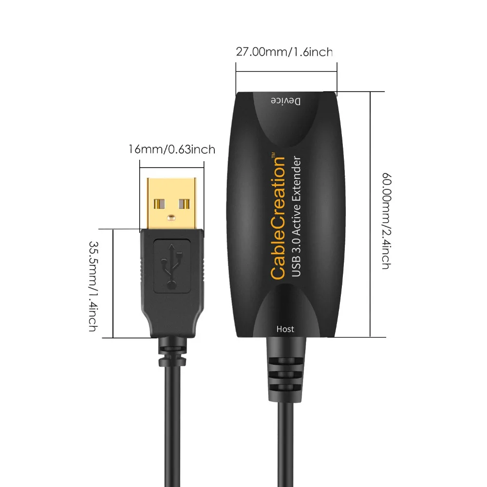 Удлинительный Кабель USB 3 0 сверхскоростной удлинитель ретранслятора с