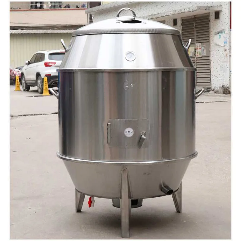 Газовый уголь двойного назначения печь для жарки уток Коммерческая стальная