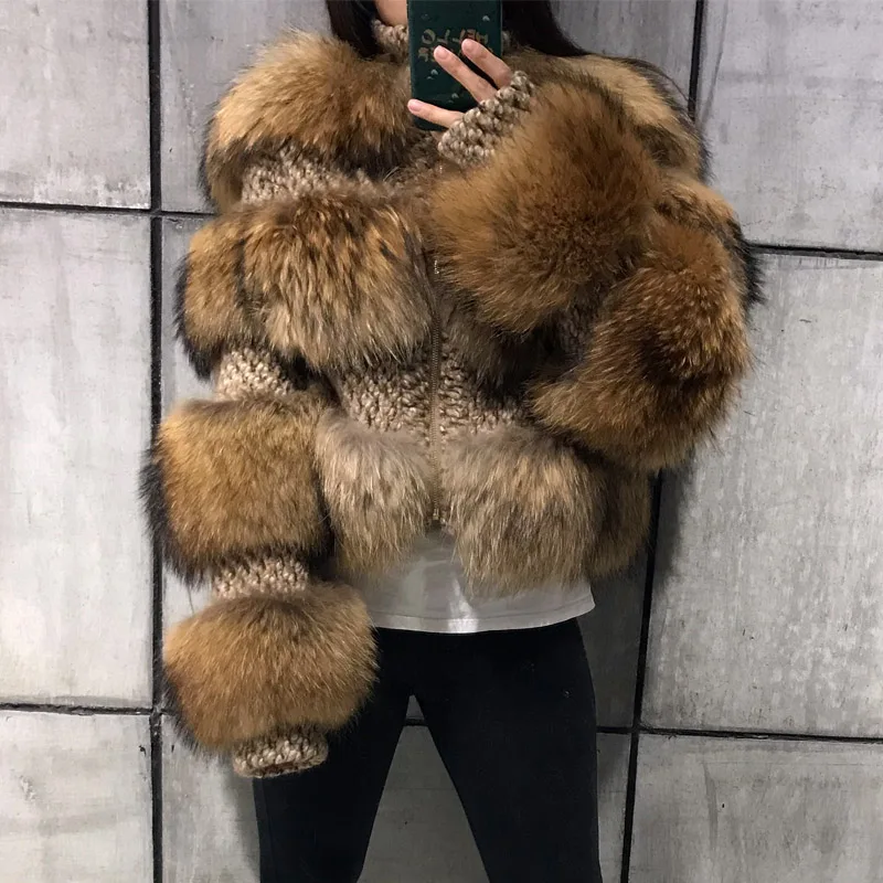 Женская куртка из меха енота, Женская куртка из натурального меха, куртка из натурального меха