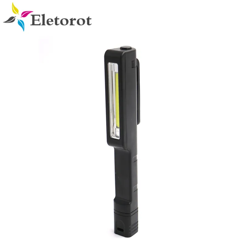 Eletorot светодиодный фонарик COB портативный мини удобный карманный фонарь с магнитной застежкой для кемпинга спорта на открытом воздухе