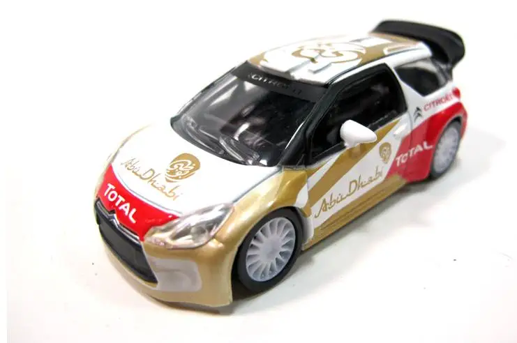 Высокая моделирования CITROEN DS3 WRC гоночная модель, 1: 64 сплава автомобиля игрушки, металлические литья, Коллекция игрушечных автомобилей