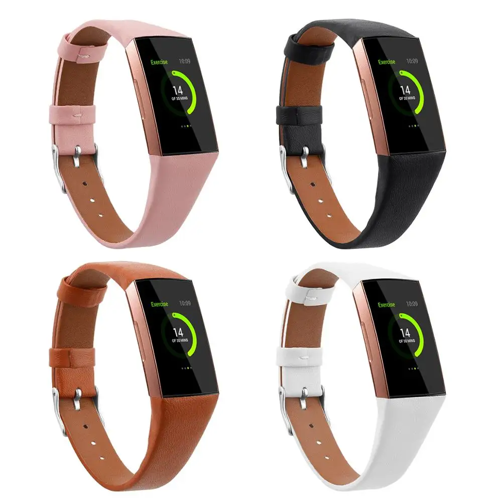 Кожаный ремешок для Fitbit Charge 3 сменный Браслет наручных часов аксессуары|Ремешки