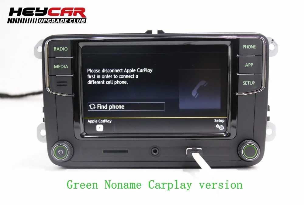 Noname Green Carplay RCD330 Plus зеленая подсветка RCD510 RCN210 6,5 дюйма для Skoda Octavia fabia 6RD 035 187 B 6RD035187B