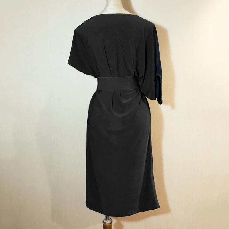 

New Latin Dance Dress Black Loose Practice Dancing Clothes Women Samba Tango Costume Lady Dancer Cha Cha Salsa Dancewear DN2454