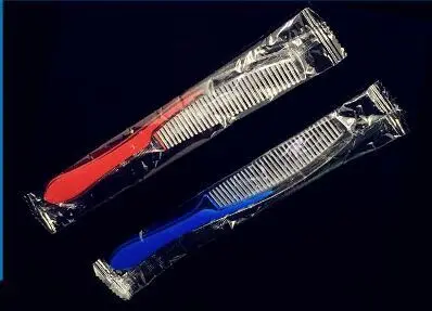 Бесплатная доставка 100 шт./лот двухцветная пластиковая одноразовая расческа